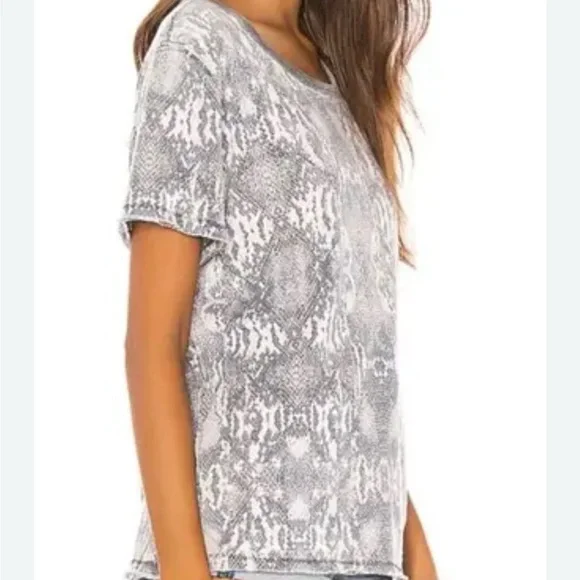 Free People Gray Boxy Short Sleeve T-Shirt - Picture 2 of 8